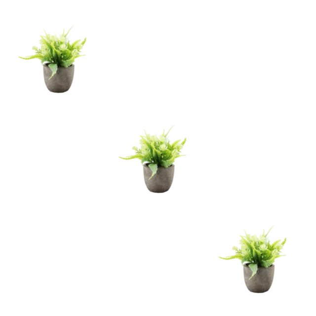 Redempat Plastic Easy To Clean Artificial Succulent Realistic Appearance Long-lasting Durability Eco-friendly white rose 3Set