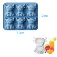 Mini Highland Cow Ice Cube Mold,Cute 3D Highland Cow Silicone Ice Cube ...