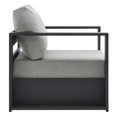 thumbnail image 4 of Modway Tahoe Outdoor Patio Powder-Coated Aluminum 4-Piece Set in Gray Gray, 4 of 10