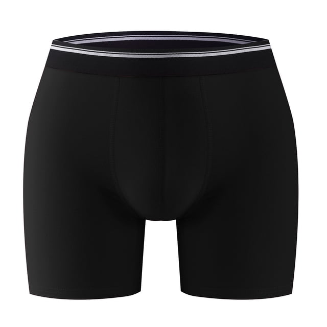 Mens Fallow Ventilate Cotton Underwear Solid Color Open Boxers