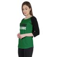 thumbnail image 3 of Inkmeso T-Shirt Raglan pour Femmes à Manches 3/4 Heureux Motivationnel Citation Nothing Haut en Jersey Graphique, 3 of 7