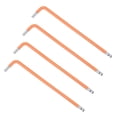 thumbnail image 1 of Unique Bargains 5mm Ball End Hex Key Wrench, L Shaped Long Arm S2 Steel Repairing Tool 4 Pack, 1 of 5