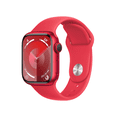 thumbnail image 2 of Apple Watch Series 9 GPS + Cellular 41mm Red Aluminium Case with Red Sport Band - M/L, 2 of 6