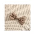 thumbnail image 4 of Honganda Girl Round Neck Dress, Children Solid Color Fly Sleeve Skirt Hairpin, 4 of 9