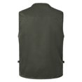 thumbnail image 4 of TIMIFIS Mens Mesh Outdoor Work Fishing Travel Photo Cargo Vests Summer Casual Work Multi Pockets Breathable Waistcoat JacketFall, 4 of 7