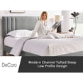 thumbnail image 4 of DeCoro Chicago Modern Tufted Upholstered Platform King Size Bed Frame, Grey, 4 of 10