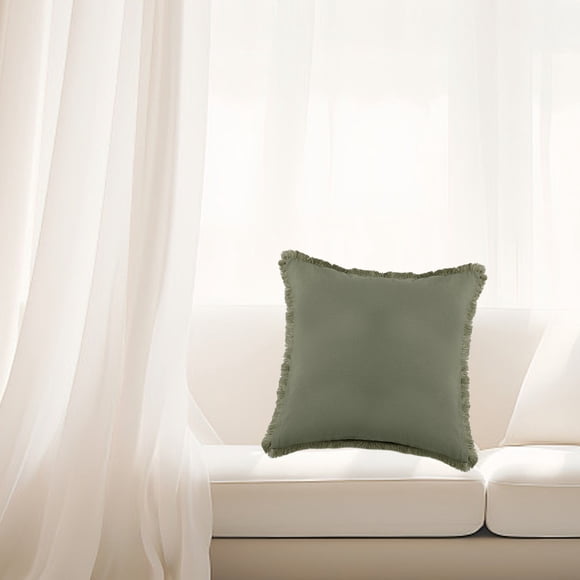Birdeem Ottaman/ for Living Room,Living Room Pillows,Sofa Pillow Thickened Washed Cotton and Linen Tassel Living Room Bedroom Sofa Bedside Pillow Cushion,Sofa Cushions Replacement