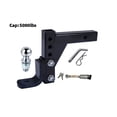 thumbnail image 3 of 10" Adjustable 4-Sta Trailer Hitch Ball Mount Trailer For 2" Trailer Receiver Trailer Parts ,Corrosion Resistance, 3 of 7