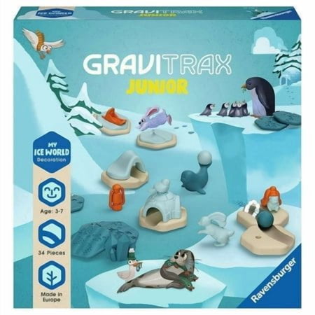Ravensburger GraviTrax Junior Extension Ice - Marble Run, STEM and Construction Toys for Kids Age 3 Years Up - Kids Gifts