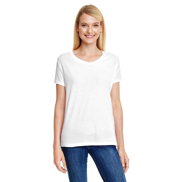 Hanes Ladies' X-Temp Triblend V-Neck T-Shirt - 42VT
