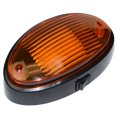 thumbnail image 4 of LED RV Exterior Porch Utility Light Oval 12v 300 Lumen Lighting Fixture Replacement Lighting for RVs Trailers Campers 5th Wheels Black Base Clear and Amber Lens (Black with on/Off Switch 1-Pack), 4 of 5