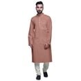 thumbnail image 2 of Atasi Kurta Imprimé pour Hommes Col Mandarin Popeline de Coton Kurta Chemise Décontractée, 2 of 7