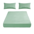 thumbnail image 2 of Todaioua Drap-Housse Élastique à Poche Profonde - Protège-Matelas Extensible Antidérapant, Ensemble de Draps Doux, Respirants et Rafraîchissants Format Grand avec Taies d'Oreiller, Literie Lavable et Confortable, 2 of 6