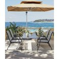 thumbnail image 4 of GloryStar Patio Chairs Set of 4, Stackable & Lightweight Outdoor Patio Chairs Set with All-Weather Breathable Teslin Material for Backyard, Lawn, Garden, Poolside(Only 4 Chairs), 4 of 7