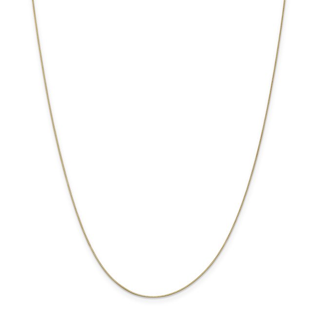 Leslie's 14K .5 mm Baby Box Chain (Weight: 1.29 Grams, Length: 18 Inches)