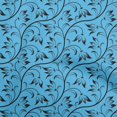 thumbnail image 1 of oneOone Polyester Spandex Medium Blue Fabric Asian Floral Block Sewing Craft Projects Fabric Prints By Yard 56 Inch Wide, 1 of 3