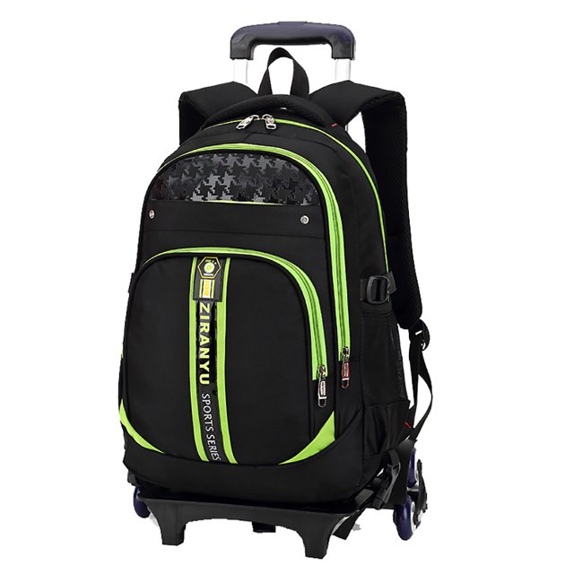 Sac à Dos à Roulettes Créatif Grande Capacité Sac à Dos à Roulettes Sac d'École pour Enfants