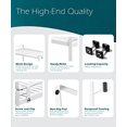 thumbnail image 4 of Shantton 2 Pack Kitchen Cabinet Shelf Counter Organizer Rack Pantry Storage Bathroom Bedroom Office Table Desk Space Saving Steel Frame Stackable Rust Resistant Non Slip White, 4 of 6