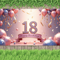 thumbnail image 2 of Decorative Design Birthday Party Banner Balloon Decoration Banner for Birthday Party Indoor Decoration Event Celebration, 2 of 5