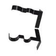 thumbnail image 2 of 2Pcs Double Curtain Rod Bracket Steel 20lb Load Bearing Easy Assembly Curtain Rod Hooks for Home Office Black, 2 of 9