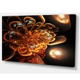 thumbnail image 2 of Art Numérique de Fleur Fractale Orange Foncé - Impression sur Toile Florale, 2 of 3