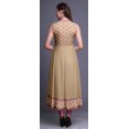thumbnail image 4 of Bimba Robe Anarkali Aquarelle Orange Pâle pour Femmes Kurti Imprimé Ethnique Indien Longue Kurta Robe de Soirée XX-Grand, 4 of 6