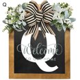 thumbnail image 4 of YAOMOBB Hanging Pendant Farmhouse Front Door Wreath Personalized Welcome Sign, 4 of 6