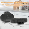 thumbnail image 3 of Electric Heart-Shaped Waffle Maker: Upgraded Fast Double-Side Heating - Nonstick Double-Plate Baker Make 10 Heart Waffles - 5-Level Browning Control & No-Flip Design &Compact for, 3 of 6