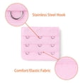 thumbnail image 4 of INSPIRE CHIC Rallonges de Soutien-Gorge pour Femmes à 3 Crochets 3 Rangées Bretelle de Soutien-Gorge Extensible Boucle Crochets Bande de Soutien-Gorge Rose Pâle-1 5, 4 of 5