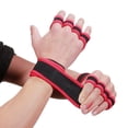 thumbnail image 3 of 2Pcs Unisex Nonslip Weight Lift Fitness Training Hand Palm Grip Protector Gloves, 3 of 10