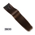 thumbnail image 1 of Amdohai 24in Clip in Hair Extensions 1 Set 6 Pcs 16 Clips High Temperature Fiber Invisible & Secure Clips Double Weft, 2M30, 1 of 4