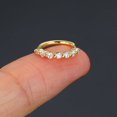 thumbnail image 3 of EIMELI 20G Nose Rings Women Nose Rings Hoops Cubic Zirconia Nose Piercing Jewelry Gold, 3 of 8