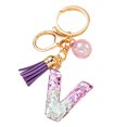 thumbnail image 1 of LYMAYTER Cute Pink Tassel Mug Accessory Initial Letter Charm Keychain - with Tassel, Heart - shaped Sequins, 1 of 7