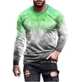 thumbnail image 2 of Meichang T-Shirt à Manches Longues pour Hommes en Coton, T-Shirts Graphiques pour Hommes Tendance avec Imprimé 3D d'Illusion d'Optique, T-Shirts Mode à Col Rond pour le Gym à Manches Longues pour Hommes, 2 of 5