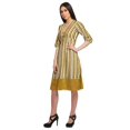 thumbnail image 4 of Moomaya Robe Imprimée Longueur Genou pour Femmes Grande Taille Vêtements Décontractés Tenue d'Été, 4 of 4