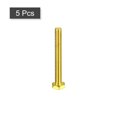 thumbnail image 3 of Unique Bargains Brass Hex Bolts, 1/4-20x2' 5 Pack Fully Thread Grade 4.8 Machine Screws, 3 of 4