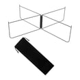 thumbnail image 4 of S SERENABLE Foldable Stand Metal with Carry Bag Box Stand Heavy Duty Luggage Rack Black Straight, 4 of 9