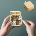 thumbnail image 2 of Lksixu Vitamin Organizer Vitamin Dispenser Portable Vitamin Box Compact Size Easy To Carry Sealed And Insulated Suitable For Work And Outdoor Use Storage Bins Organizers and Storage, 2 of 7
