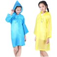 thumbnail image 1 of Imperméable Réutilisable Plus Épais Poncho de Pluie Veste Imperméable pour Enfants Garçon Fille Enfants 2 Pcs Bleu Ciel+jaune, 1 of 4