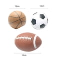thumbnail image 4 of EIMELI Mini Ballon en Caoutchouc Gonflable Rugby Football Basketball Jouet de Sport Extérieur pour Enfants, 4 of 4