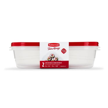 Rubbermaid TakeAlongs Serving Bowl Food Storage Containers, 4.4 L (1.1 Gallon), Tint Chili