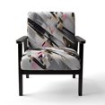 thumbnail image 4 of Designart « Fusion Abstraite Symétrique Rose Gris » Fauteuil d'Appoint Rembourré Cubisme Rose - Fauteuil Moderne pour Salon, 4 of 7