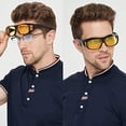 thumbnail image 4 of UV400 Night Vision Goggles Fit Over Prescription Glasses Wrap Arounds Sunglasses Driving Protection, 4 of 5