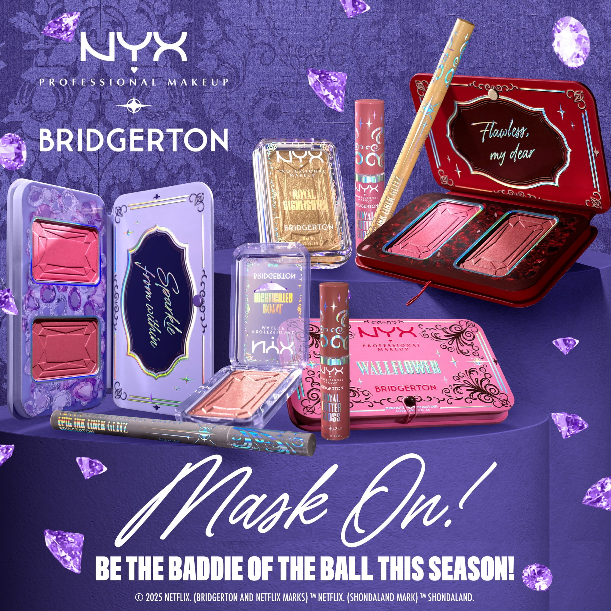 NYX Professional Makeup Palettes de fards à joues royal Bridgerton
