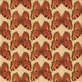 thumbnail image 1 of Ahgly Company Tapis de Zone Carré Orange Lavable en Machine, 4 Pieds Carré, 1 of 7