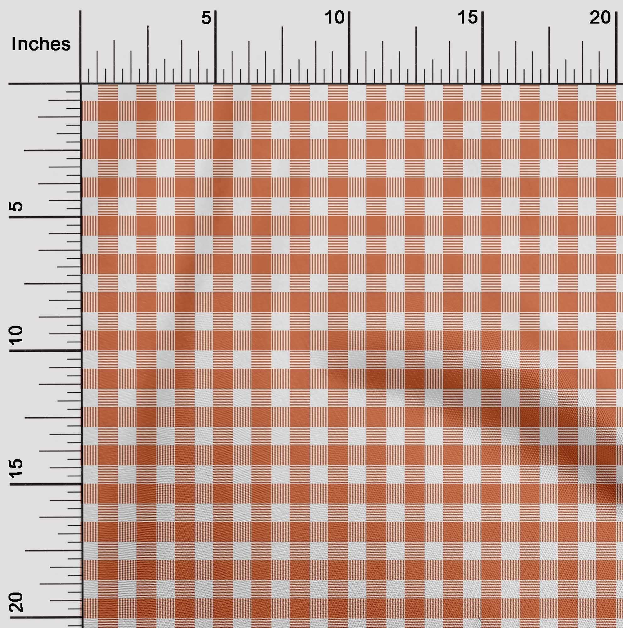 oneOone Cotton Poplin Fabric Gingham Check Printed Fabric 1 Yard 56 Inch Wide
