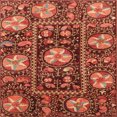 thumbnail image 1 of Ahgly Company Indoor Square Abstract Orange Abstract Area Rugs, 5' Square, 1 of 6