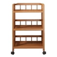 thumbnail image 1 of DOLITY Bamboo Corner Shelf 3 Tier Storage Cabinet Low Bedside Table Corner Shelf Corner 35cmx30cmx75cm, 1 of 9