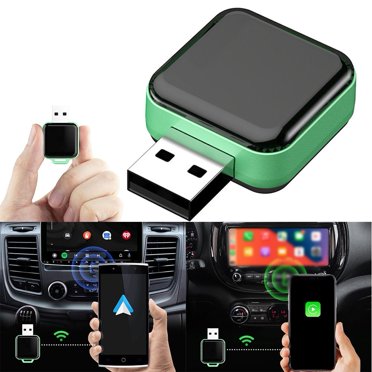 Wired To Wireless Adapter For Carplay And For Android Auto Small Size Design