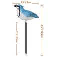 thumbnail image 2 of Indoor Soil Moisture Meter Watering Alarm Plant Water Tester Hygrometer Sensor Gardening Tool Kit for Planter Water Remind Warining Alert Content (Blue), 2 of 4